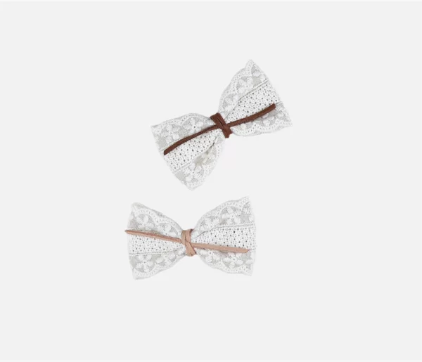 girls pigtail top bow clip