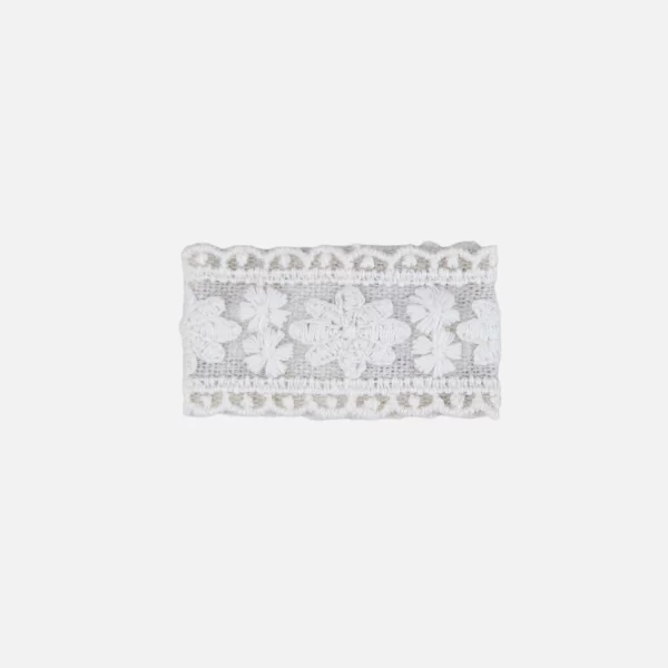 girl lace hair clip in ivory