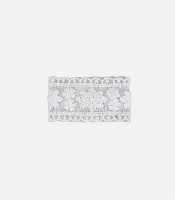 girl lace hair clip in ivory