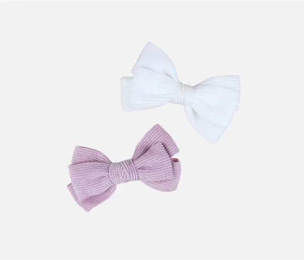 textured baby top bow hair clip