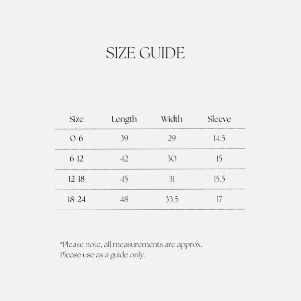 Size guidance